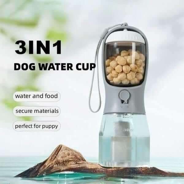 Dog Water Cup Drinking Food Garbage Bag Three-in-one Portable Small Multi-functional Pet Cups Pets Supplies Fendax 0