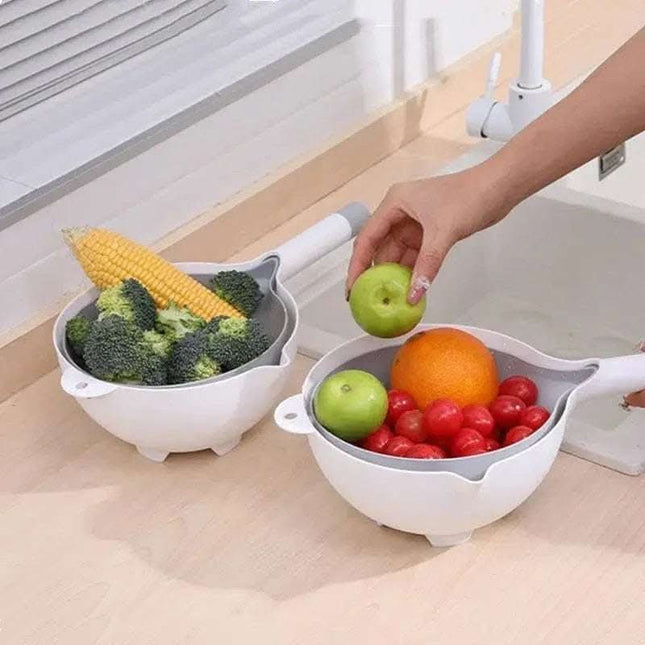 Double-layer Drain Basket Home Living Room Creative Kitchen Gadgets Fendax 0