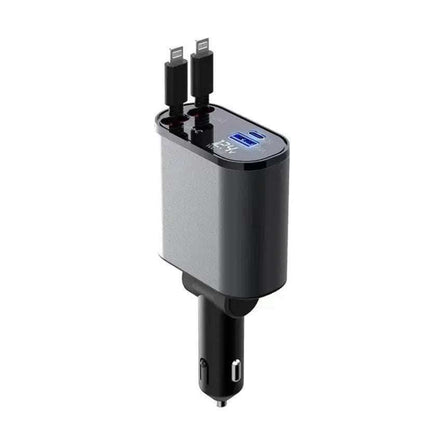 Metal Car Charger 100W Super Fast Charging Car Cigarette Lighter USB And TYPE-C Adapter Fendax 0