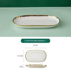 White Gold Plated Fish Dish