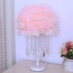 Light Pink Maple Leaf Crystal / Dimmer switch / USB