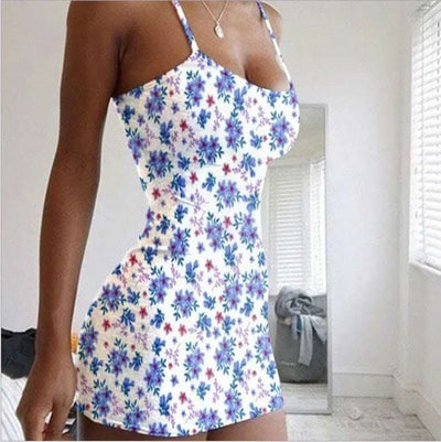 Platinum Tube Top Sexy Slim Floral Dress Fendax 0