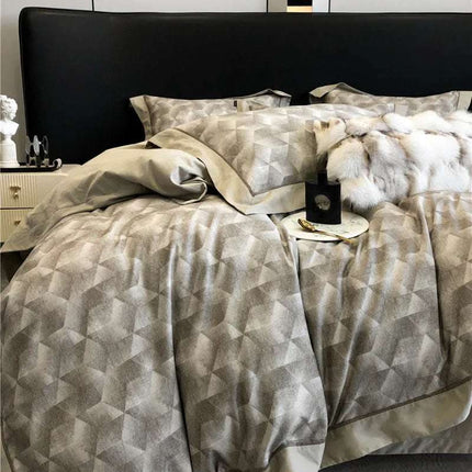 Long-staple Cotton Printed Four-piece Bedding Set Cotton Bedding Fendax 0