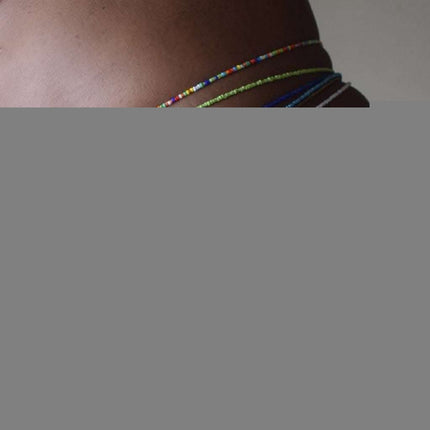 Contrast Color Elastic Waist Chain