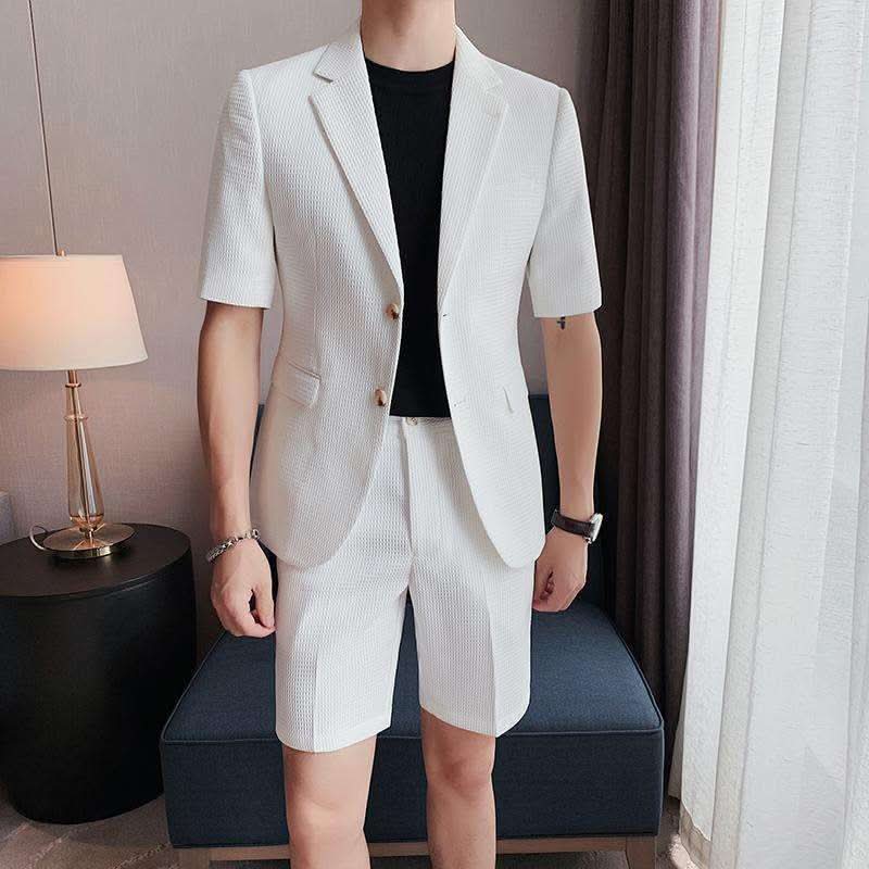 Summer Thin Suit Men's Fashion Leisure Suit Fendax 0