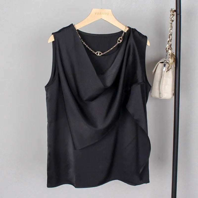 French Fashion Sexy Halter Shawl Sleeveless Top Vest Fendax 0