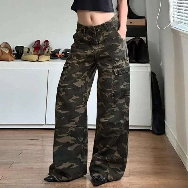 Loose Camouflage Workwear With Pocket Jeans Fendax 0