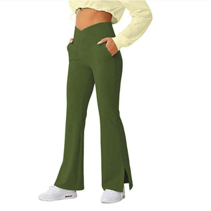 High Waist Skinny Stretch Flare Pants Fashion Female Fendax 0