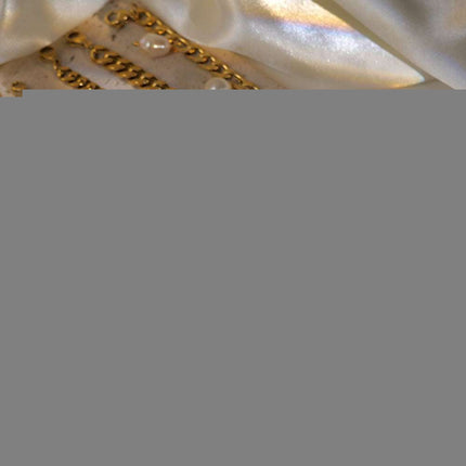 Retro 18K Gold Cross Fine Feet Chain Fendax 0