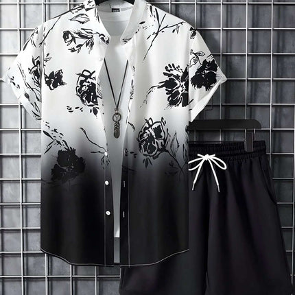 Beach Style Short Sleeve Shirt Men's Suit Fendax 0