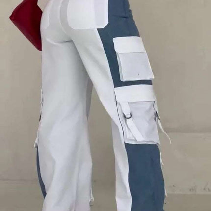 Contrast Pocket Cargo Jeans Fendax 4