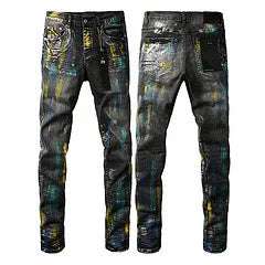 High Street Jeans Black Slim Fit Stretch Skinny Men Fendax 0