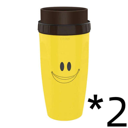 No Cover Twist Cup Travel Portable Cup Double Insulation Tumbler Straw Sippy Water Bottles Portable For Children Adults Fendax 0