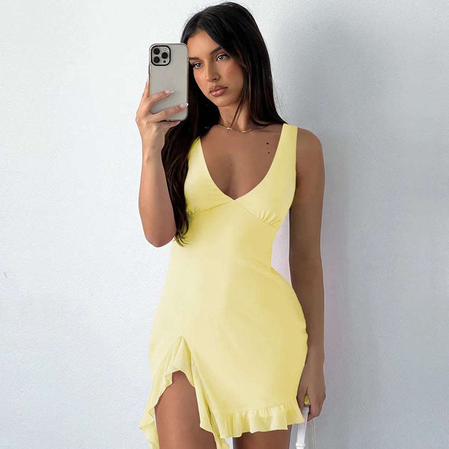 Pure Color Hot Girl Skirt Pure Desire Style European And American Women Fendax 0