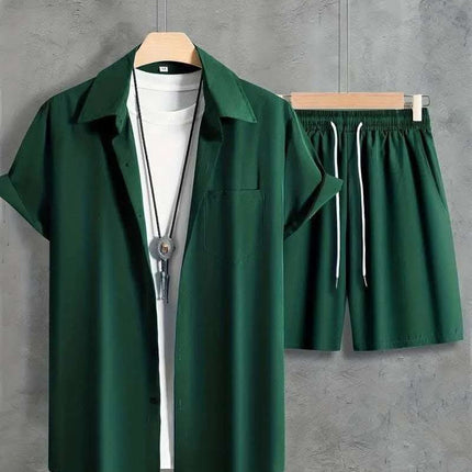 Beach Style Short Sleeve Shirt Men's Suit Fendax 0