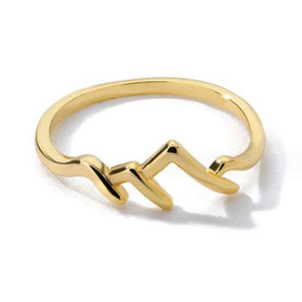 Mountain-shaped Copper Creative Custom Ladies Ring Fendax 0