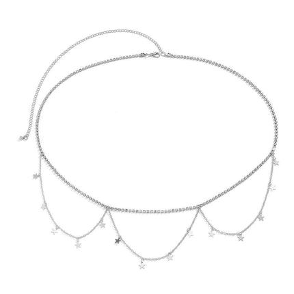 Simple Double Layer Metal Chain Waist Chain For Women Fendax 0