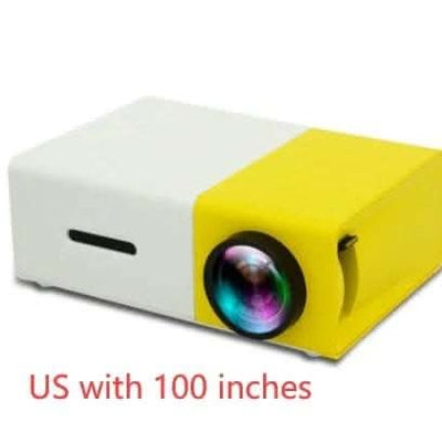 Portable Projector 3D Hd Led Home Theater Cinema HDMI-compatible Usb Audio Projector Yg300 Mini Projector Fendax 0