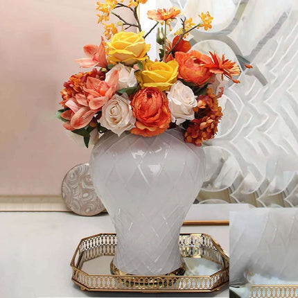 Light Luxury Ceramic Gold Vase Ornaments Fendax 0