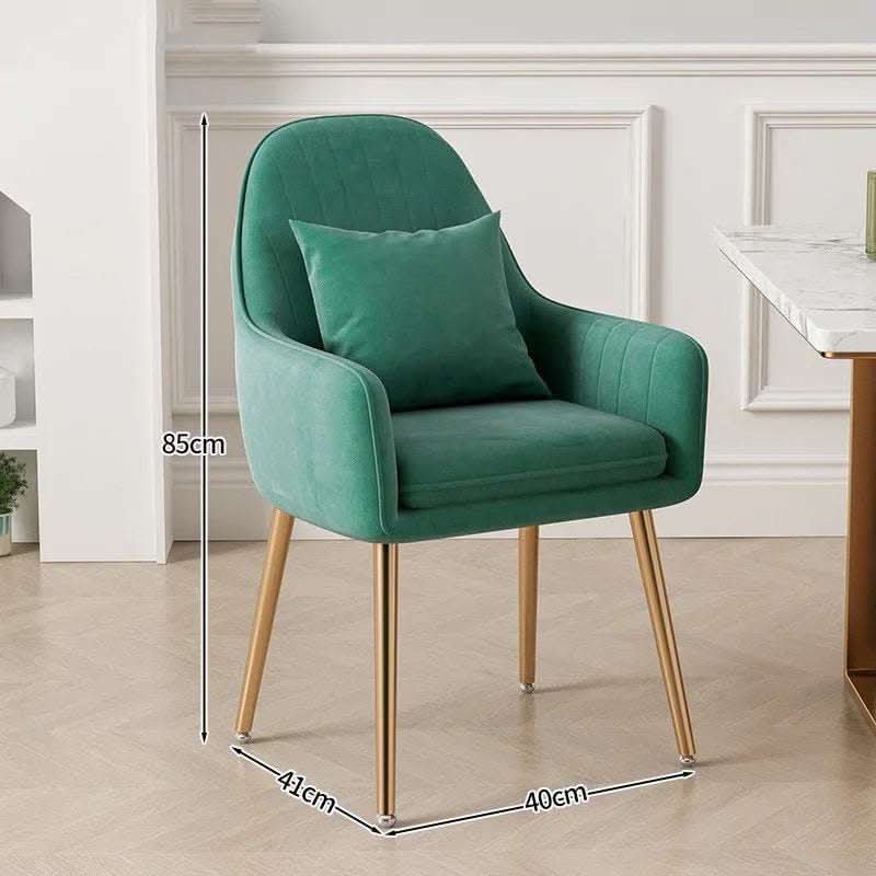Light Luxury Dressing Stool Home Dining Chair Backrest Petals Fendax 0