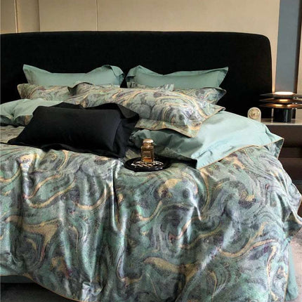 Long-staple Cotton Printed Four-piece Bedding Set Cotton Bedding Fendax 0