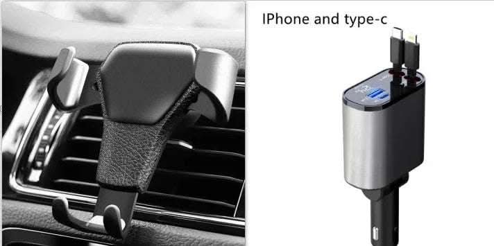 Metal Car Charger 100W Super Fast Charging Car Cigarette Lighter USB And TYPE-C Adapter Fendax 0