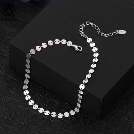 Fashion Women's Sterling Silver Feet Chain Fendax 0