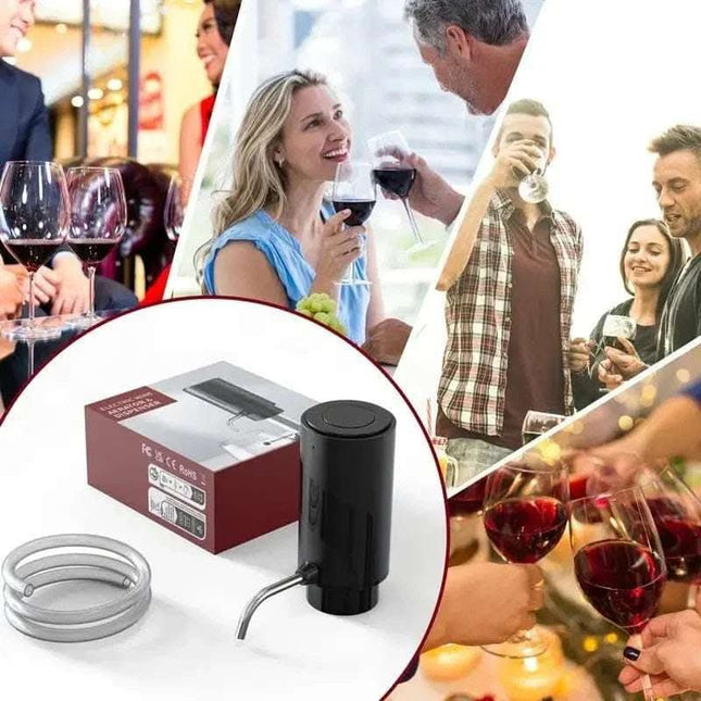 Electric Wine Aerator And Decanter Pump Dispenser Gift One Touch Operating Easy To Use Wine Decanter Kitchen Gadgets Fendax 0