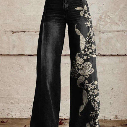 European And American Plus Size Women's Denim Casual Pants Fendax 0