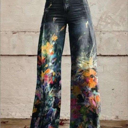 European And American Plus Size Women's Denim Casual Pants Fendax 0