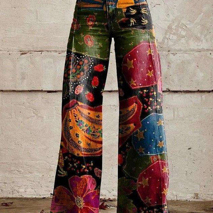 European And American Plus Size Women's Denim Casual Pants Fendax 0