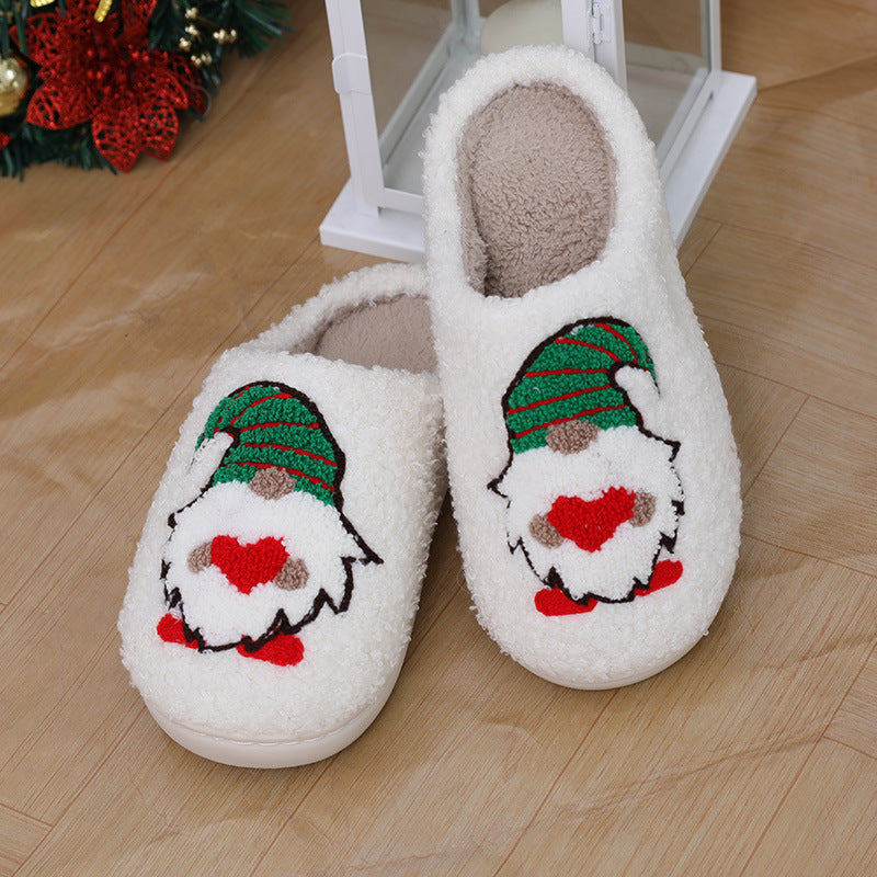 Cute Cartoon Santa Claus Home Slippers