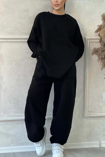 Long-sleeved Sweater Trousers Suit