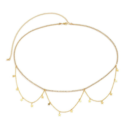 Simple Double Layer Metal Chain Waist Chain For Women Fendax 0