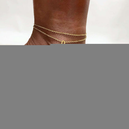 Fashion 26 English Letter Double Feet Chain Fendax 0