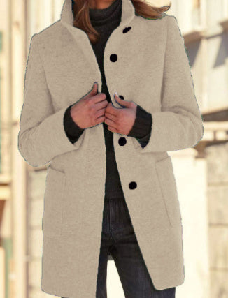 Woolen Coat With Pockets