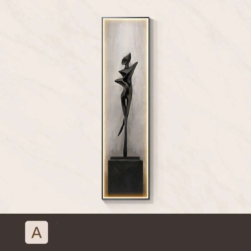 Modern Light Luxury Led Luminous Entryway Decorative Painting Fendax 0