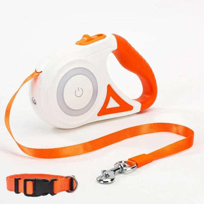 Dog Leash Retractable Leash And Dog Collar Spotlight Automatic Pet Dog Cat Traction Rope For Small Medium Dogs Pet Product Fendax 0