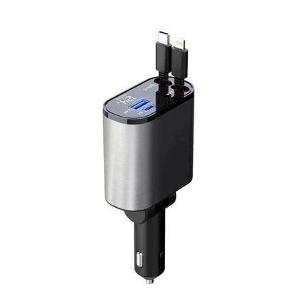 Metal Car Charger 100W Super Fast Charging Car Cigarette Lighter USB And TYPE-C Adapter Fendax 0