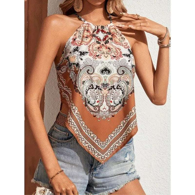 Summer Fashion Women's Wear Printed Camisole Top Fendax 0
