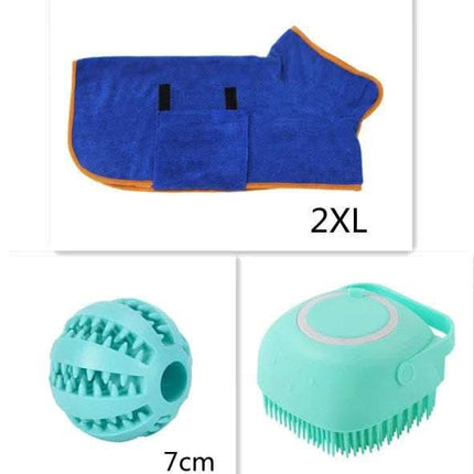 Silicone Dog Bath Massage Gloves Brush Pet Cat Bathroom Cleaning Tool Comb Brush For Dog Can Pour Shampoo Dog Grooming Supplies Fendax 0