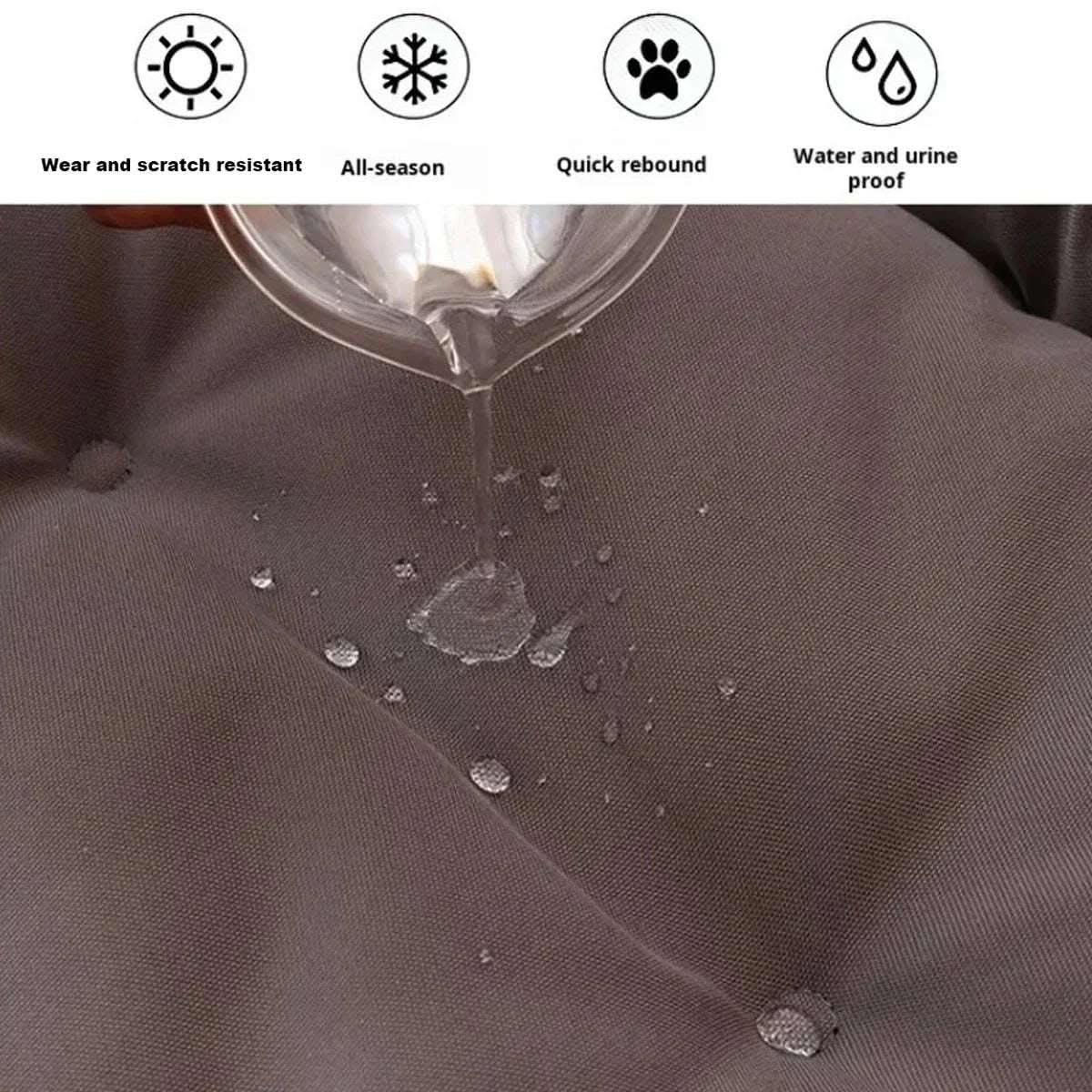 Luxury Bed For Dog Scratch Resistant Wear-resistant Waterproof Pad Pet Cat Nest Dog Cushion Soft High Rebound Sofa Dogs Supplies Fendax 4