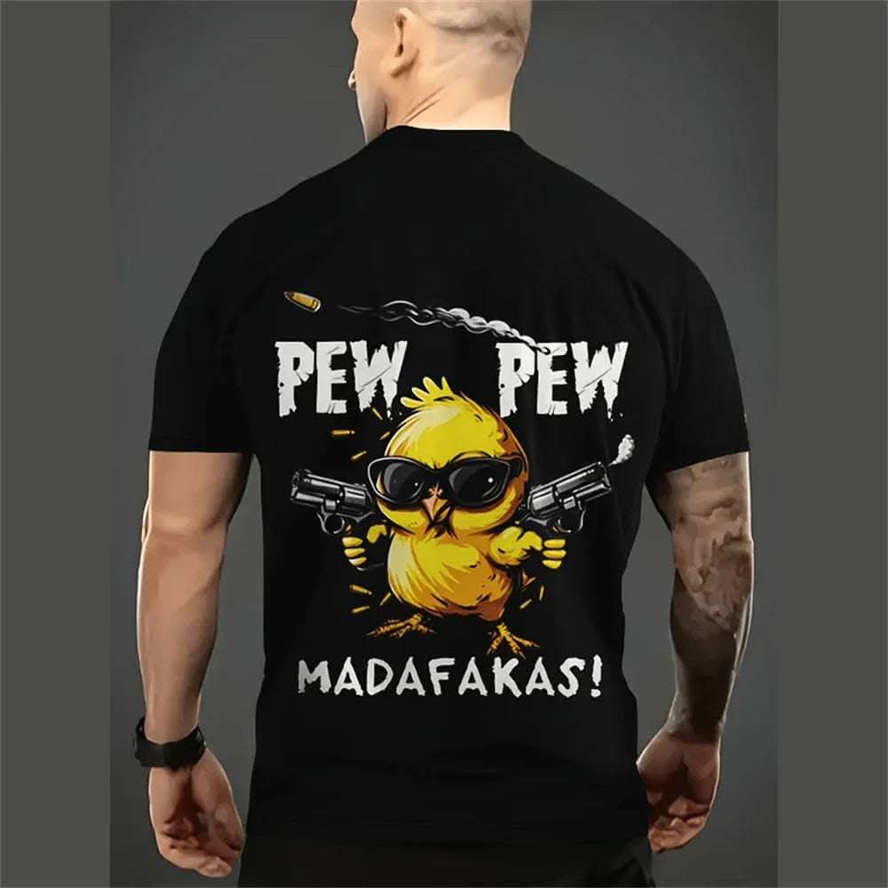 Men's Casual Loose Cartoon 3d Printed Short Sleeve Fendax 0