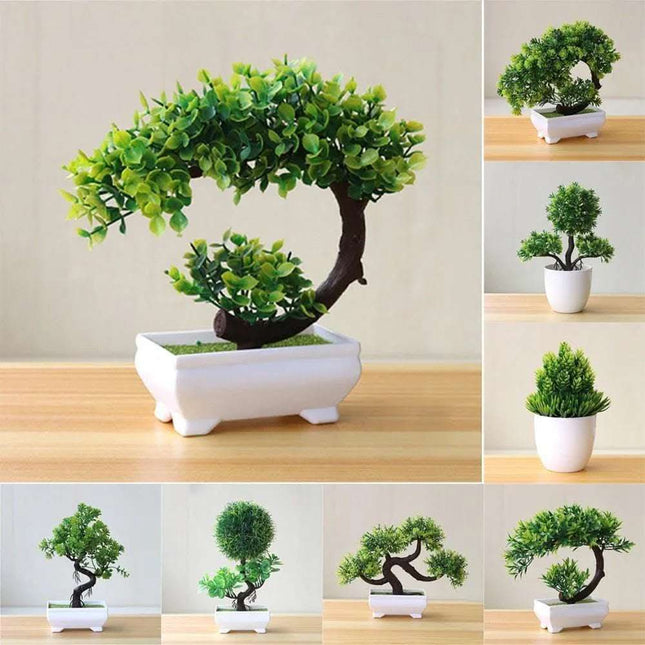 Artificial Potted Green Small Arborous Plants Fendax 0
