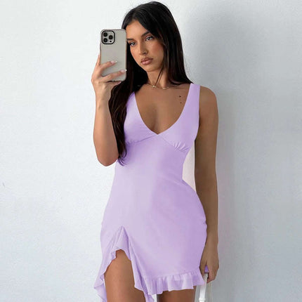 Pure Color Hot Girl Skirt Pure Desire Style European And American Women Fendax 0