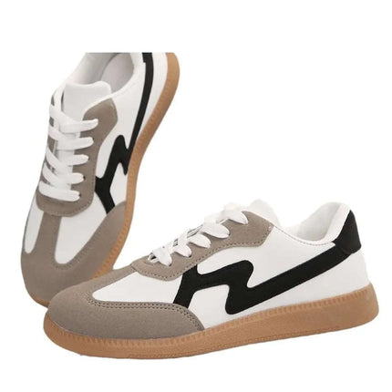 Fashionable Flat Casual Lace-up Student Sports Women's Board Shoes Fendax 0