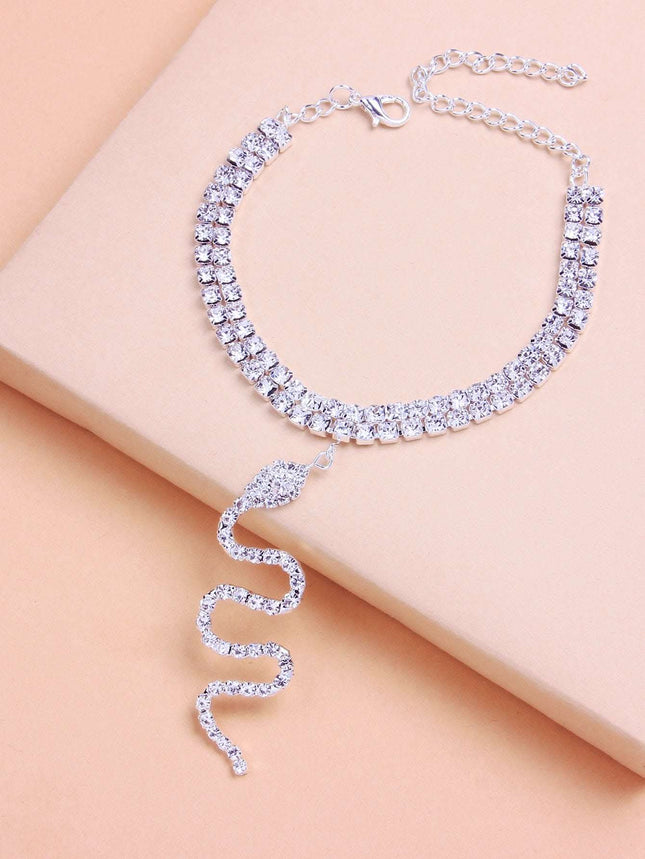 European And American Fashion Full Diamond Double Layer Feet Chain Fendax 0