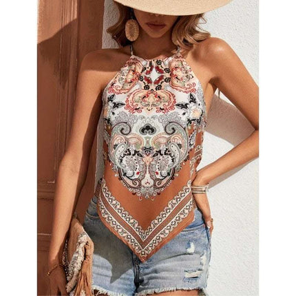 Summer Fashion Women's Wear Printed Camisole Top Fendax 0