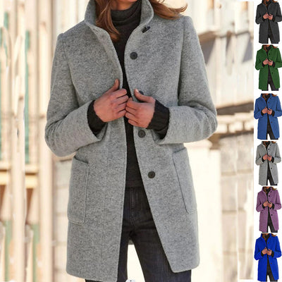 Woolen Coat With Pockets