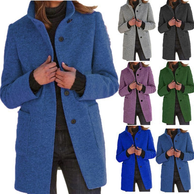 Woolen Coat With Pockets